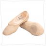 Ballettschuhe geteilte Sohle, Leinen/ballettrosa Silhouette 14 =